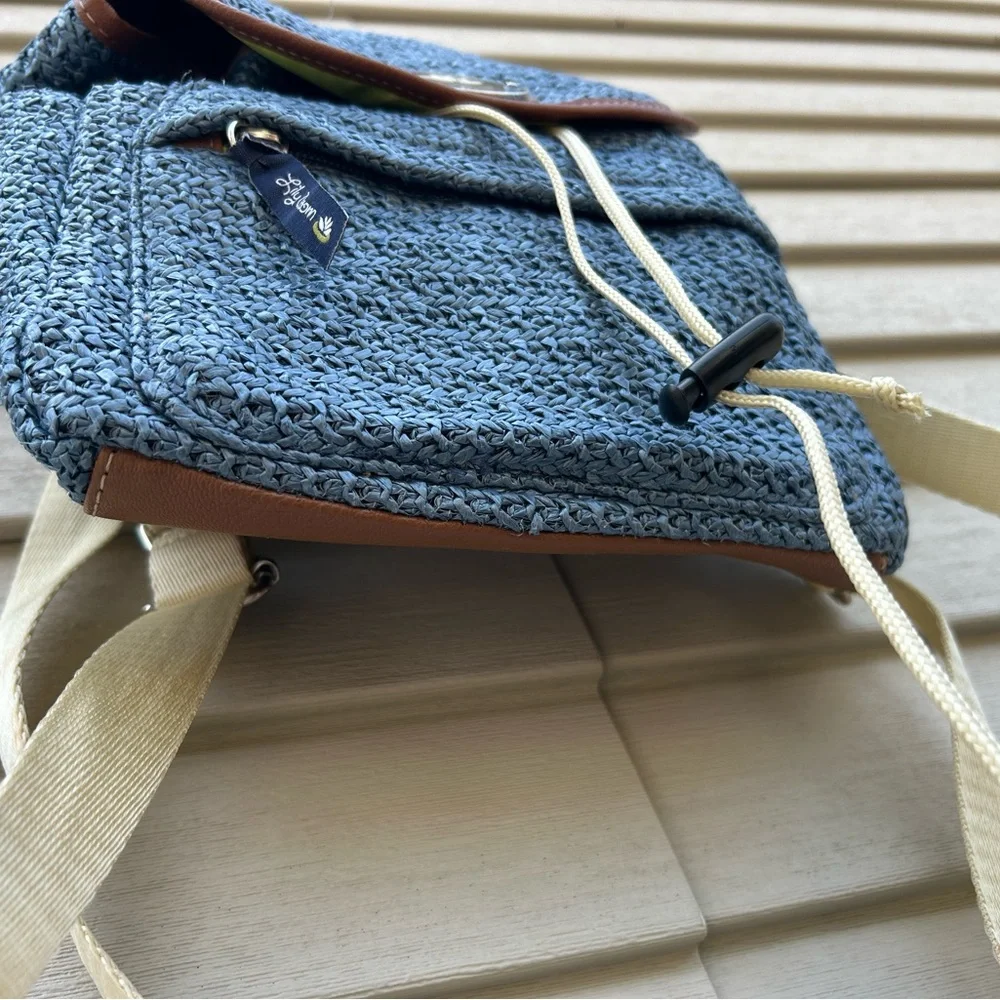 Lily Bloom Drawstring Backpack Blue - Picture 5 of 7